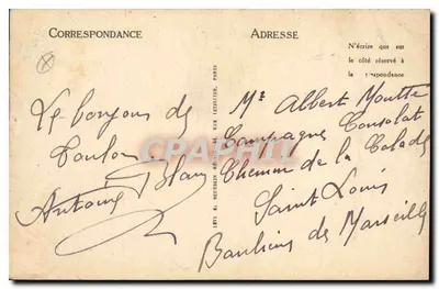 Toulon-Mourillon — Un coin du Jardin des Plantes — LL — Verso