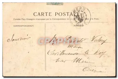 Laon. Aleja Republiki i Kościół św. Martyna — Louis Géraut, wyd., Laon — Rewers