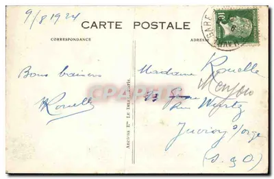 Le Havre — Widok na przystań i port — G. Ponce Harte — Rewers