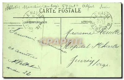 Le Havre — L'Anse des Pilotes — LL. n°28 — Achterkant