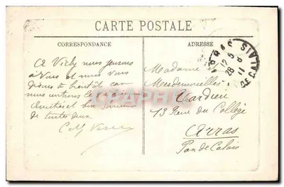 Vichy — La Maison van Madame de Pevigné — uitgever L.D. — Achterkant