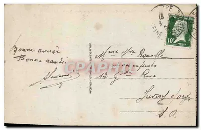Dieppe - As Falésias, o Casino e a Praia com maré alta — n°24 — Verso