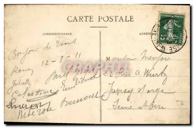 Rouen - La Seine poniżej Transbordeur — C.V. 300 — Rewers