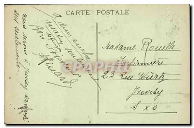 Rouen - Margem de Paris — vista do porto com barcos — editor V. L. n° 418 — Verso