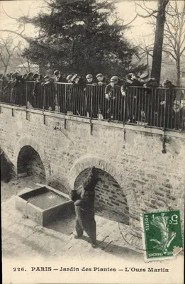 PARIS — Jardin des Plantes — L'Ours Martin — Photo-Mécanique Paris