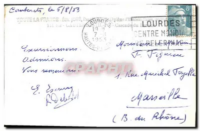 Wodospad Béarn — Wydawca JOVÉ, nr 111 — Rewers