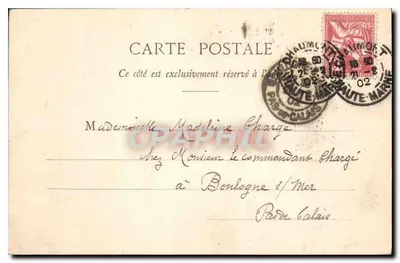 Castello di La Haute-Marine — vista del portale — editore Clément Roger, n° 451 — Verso