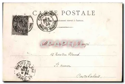 Portal da Igreja de São João — Chaumont — editor desconhecido, número de série não visível — Verso