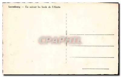 Luxembourg — Wzdłuż brzegów Alzette — Wydawca Macon — Rewers
