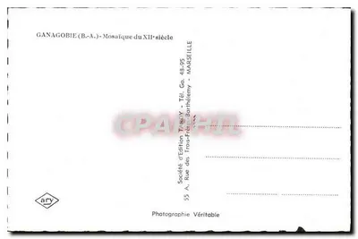 Ganagobie (B.-A.) — Mosaico do XIIº século — Ary — Verso
