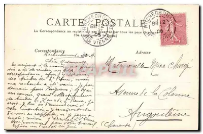 Rochechouart — O Castelo — Imp. Dupanier Frères — Verso