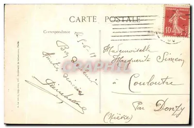 Paris — Boulevard Saint-Denis e a Porta Saint-Martin — Imp. de Delamarre, n°4369 — Verso