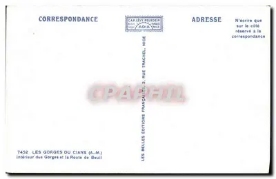 Les Gorges du Cians — Wewnętrzna część Górze i Droga do Beuil — Adia — Rewers