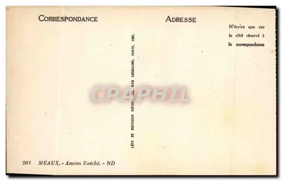 Meaux - Antiguo Obispado — Editor: Lévy et Neutrogen, París — Reverso
