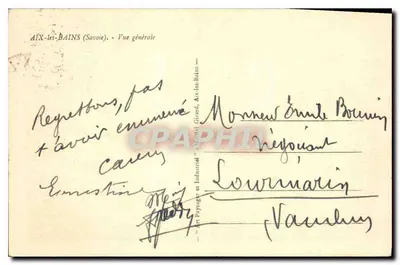 Aix-les-Bains (Savoia) — Vista generale — Art Puyagier e Industriel Girard — Verso