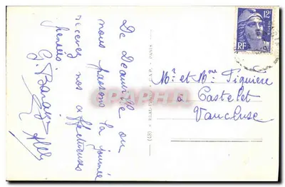 Deauville - A Praia Florida - O Hotel Le Normandy — C.A.A. n°279 — Verso