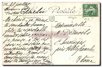 Cachoeira do Espinaud e Pico de Aizac — A Ardèche pitoresca — LL, n°18 — Verso