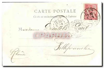 Dole - Pomnik Pasteura — wydawca M. Cromphol, numer seryjny nie widoczny — Rewers
