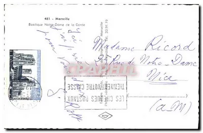 Basiliek Onze Lieve Vrouw van de Wachtpost — Marseille — uitgever Ary, n°481 — Achterkant