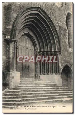 Valreas - Porta meridional da igreja do século XII — Éditions J. Brun et Cie, Carpentras, n°8
