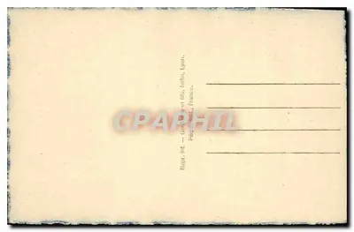 Zamek pod śniegiem — Szczęśliwy Nowy Rok — Reprodukcja Godard i syn, Lyon — Rewers