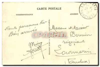 Vale das Boutières e cadeia das Cévennas — Viaduto de Bompas e estrada nacional do Puy a Lavoutte-sur-Rhône — Edições d'Art A. Roché, Saint-Agrève — Verso