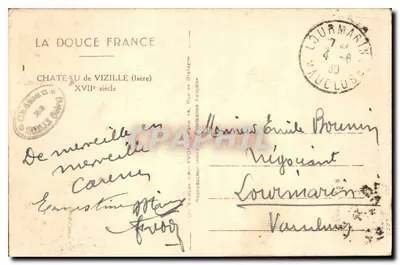 Zamek w Vizille — XVII wiek — Wydawnictwo Sztuki Vichy — Rewers