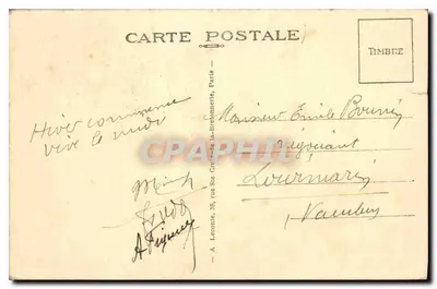Paryż — Perspektywa na Louvre — Międzynarodowa Wystawa Kolonialna 1931 — Rewers