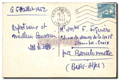 Gérardmer — Jezioro — Wydawca AR, nr 269 — Rewers