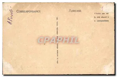 Stare Beauvais — Abpia St-Lucien (według litografii z XVIII wieku) — P.B. — Rewers