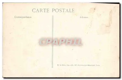 Ponte de Verberie — destruído em 1914 — Editor ELD, série 6ª — Verso
