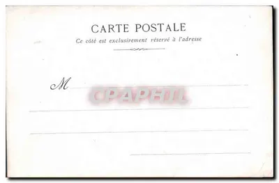 A Gruta do Cão em Royat — vista interna com visitantes — carta postal — Verso
