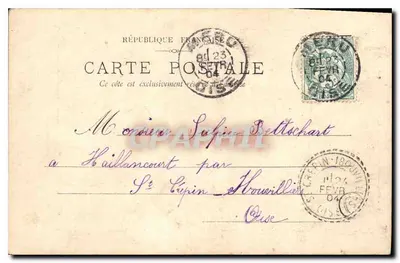 Candés (Indre-et-Loire) — Katedra. Façada południowa — Les Monuments historiques de la France (4e Série) — Rewers