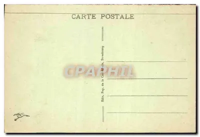 Strasburg — Dom Kammerzell — wydawca Pap. de la Carte Postale — Rewers