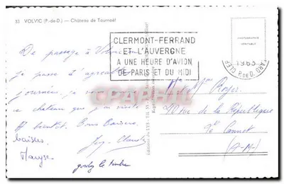 Zamek Tournœil — Clermont-Ferrand, Auvergne — Wydawnictwo LVS — Rewers