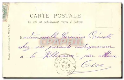 Fontoisse - Cappella di Notre-Dame di Fontoisse — Fototipia A. Bregier, Parigi — Verso