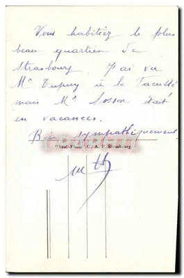Il Lago vista verso Echo di Rambertchamp — Gerardmer — editore C.A. F. Strasbourg, n°49 — Verso