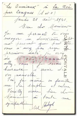Castelo de ANET (E.-et-L.) — A Sala de Diane — a 10 Km de La Noë — Verso