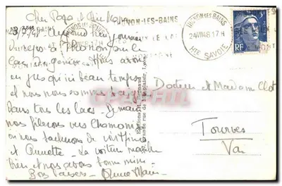 Évian-les-Bains — Chiesa di Santa Nouvecelle — Edizioni R. Benaud — Verso