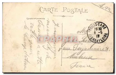 Tours (Loire-et-Loire) — Le Palais de Justice et le Nouvel Hôtel de Ville — A.P. n°46 — Rewers
