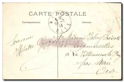 Allée rustique vers le Belvédère — Buttes Chaumont — J. H. — n° 271 — Verso