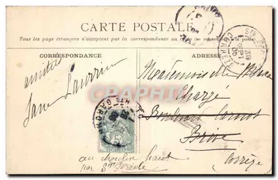 Carcassonne — Avant-Porte e difese del Castello — Ed. N. G. — Verso