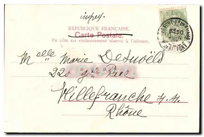 Belfort — De beeld « Quand même » — Paul Pélot, Librairie, Belfort, n° A 9282 — Achterkant