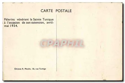 पेलरिन्स जो सेंट टूनिक के सम्मान करते हैं — ओस्टेंशन अप्रैल-मई 1934 — एडिशन आर. मूलिन, 18 रू टर्बिगो — पीछे