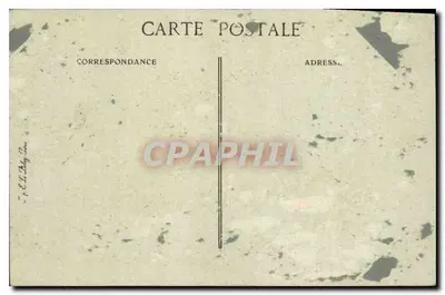 Amerykański Dzień Niepodległości w Paryżu — 4 lipca 1918 — Statua Strasbourgu — Wydawca Visé, Paryż — Rewers