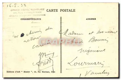 Nice — General View — Photo Munier, n°105 — Back