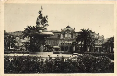 El Casino Municipal y los Jardines Albert Ier — Niza — editado por GILLETTA et Cie