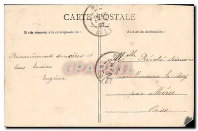 Menina em um cesto de flores — 'Cesto para você' — editor desconhecido — Verso