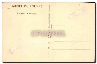 Chardin - Le Bénédicité — Museu do Louvre, n°38 — Verso