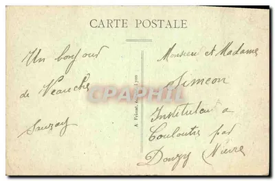Saint-Étienne (Loire) — Plac Marengo i Ratusz — A.F. n°76 — Rewers